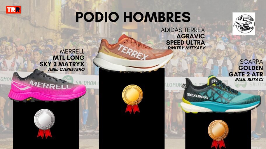 Podio masculino Salomon Ultra Pirineu 2024