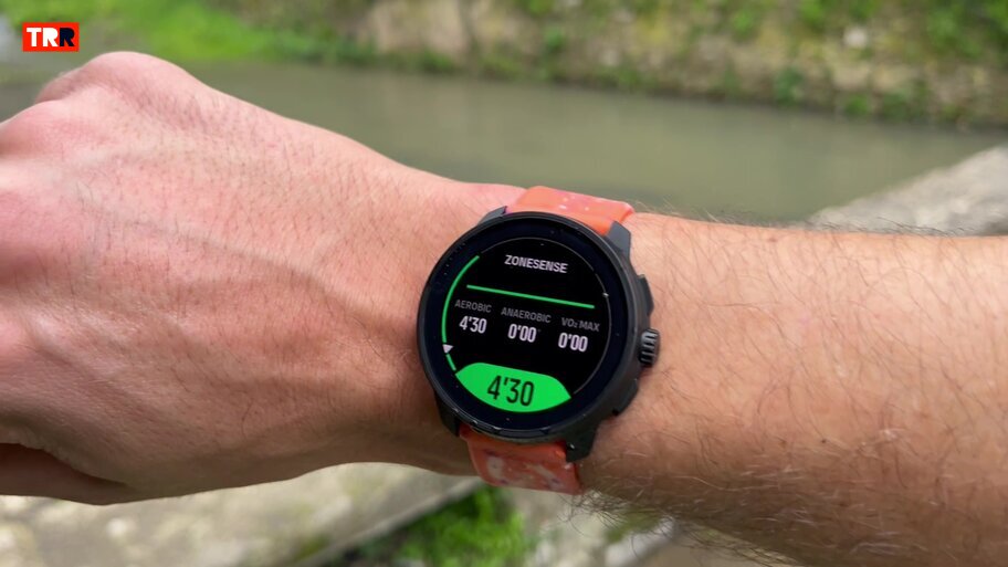Suunto ZoneSense jugando con 3 zonas