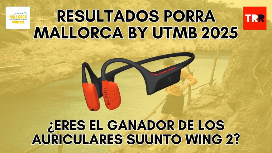 Porra TRR de la SDT de Mallorca by UTMB 2025.

Así quedaron vuestras votaciones para el ganador y la ganadora de la SDT.

Consulta el ganador de los auriculares Suunto Wing 2 que sorteábamos por participar.