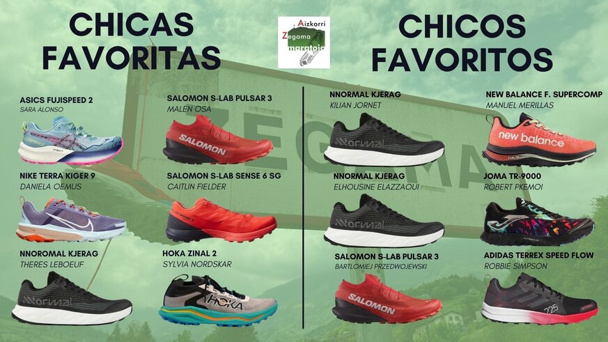 Nuestra particular previa d.e Zegama-Aizkorri 2024. Como expertos en material, hemos repasado cules son las zapatillas que usarn algunas de los favoritos y favoritas a la victoria.