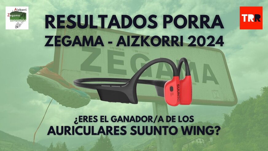Porra Zegama-Aizkorri 2024.

Así quedaron vuestras votaciones para el ganador y la ganadora de la Zegama-Aizkorri 2024.

Consulta el ganador de los auriculares Suunto Wing que sorteábamos por participar.